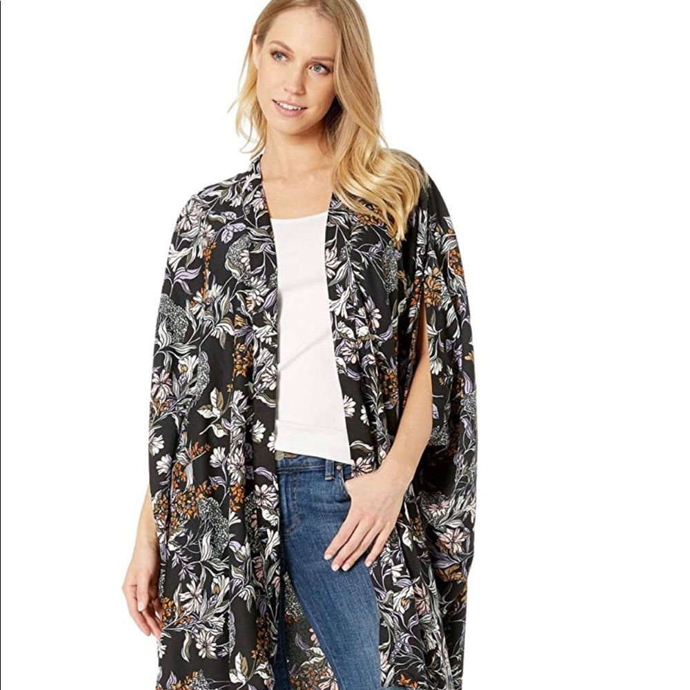 Versatile Floral Print Kimono